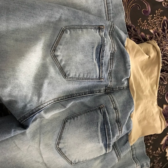 ❌Sold❌ Indigo blue maternity flares size medium - Picture 4 of 4